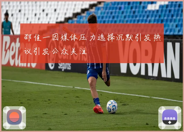 邵佳一因媒体压力选择沉默引发热议引发公众关注