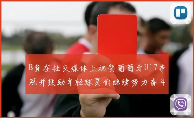 B费在社交媒体上祝贺葡萄牙U17夺冠并鼓励年轻球员们继续努力奋斗